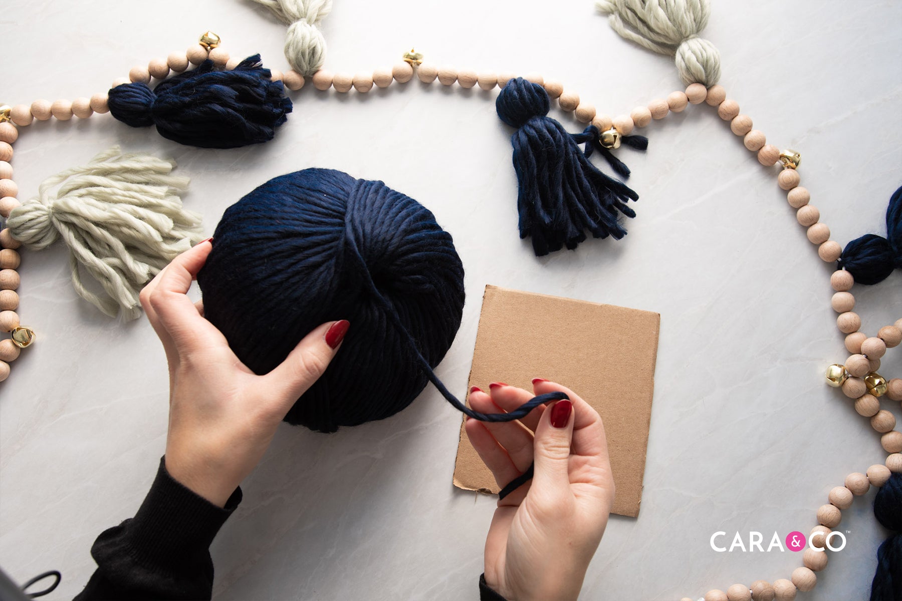 DIY Christmas Tassel Garland 