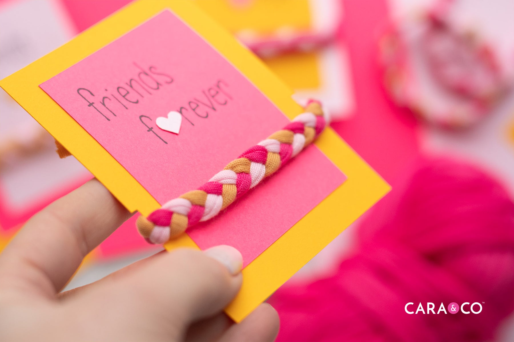 Friendship Bracelet Valentines Craft For Kids