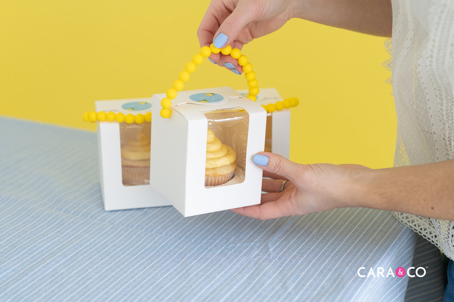 Lemon Buttercream Cupcake - Baby Shower Favours