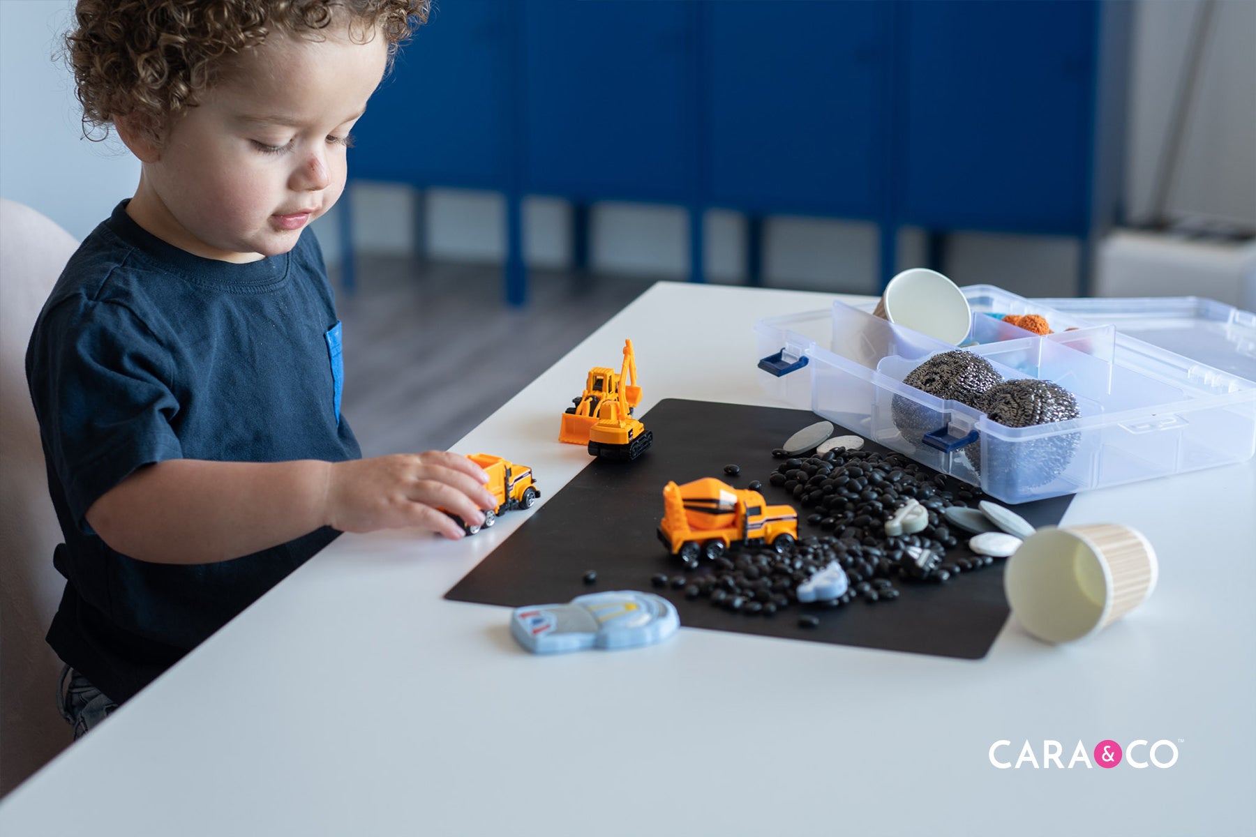 DIY Sensory bins for play based learning - Cara & Co blog posts