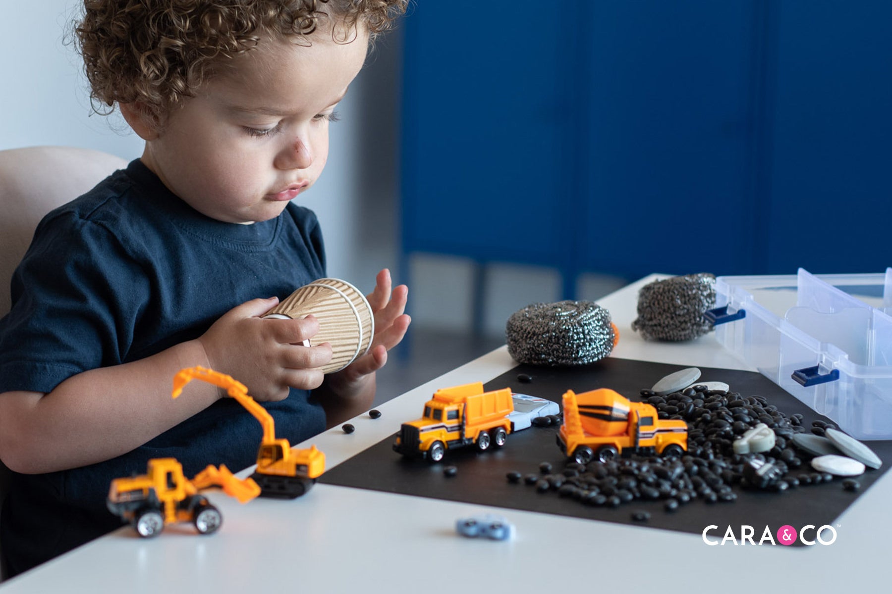 DIY Sensory bins for play based learning - Cara & Co blog posts