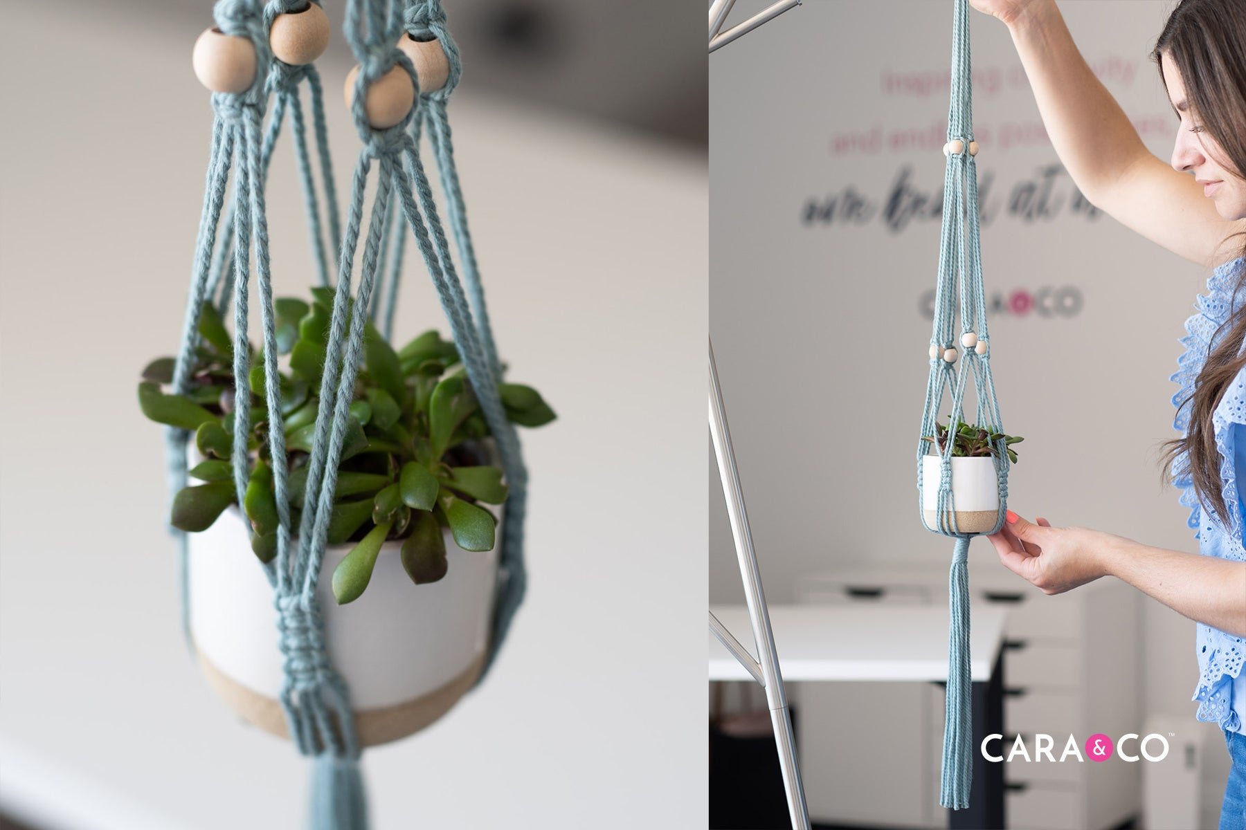 D.I.Y Macrame Plant Hanger Kit - make your own plant hanger