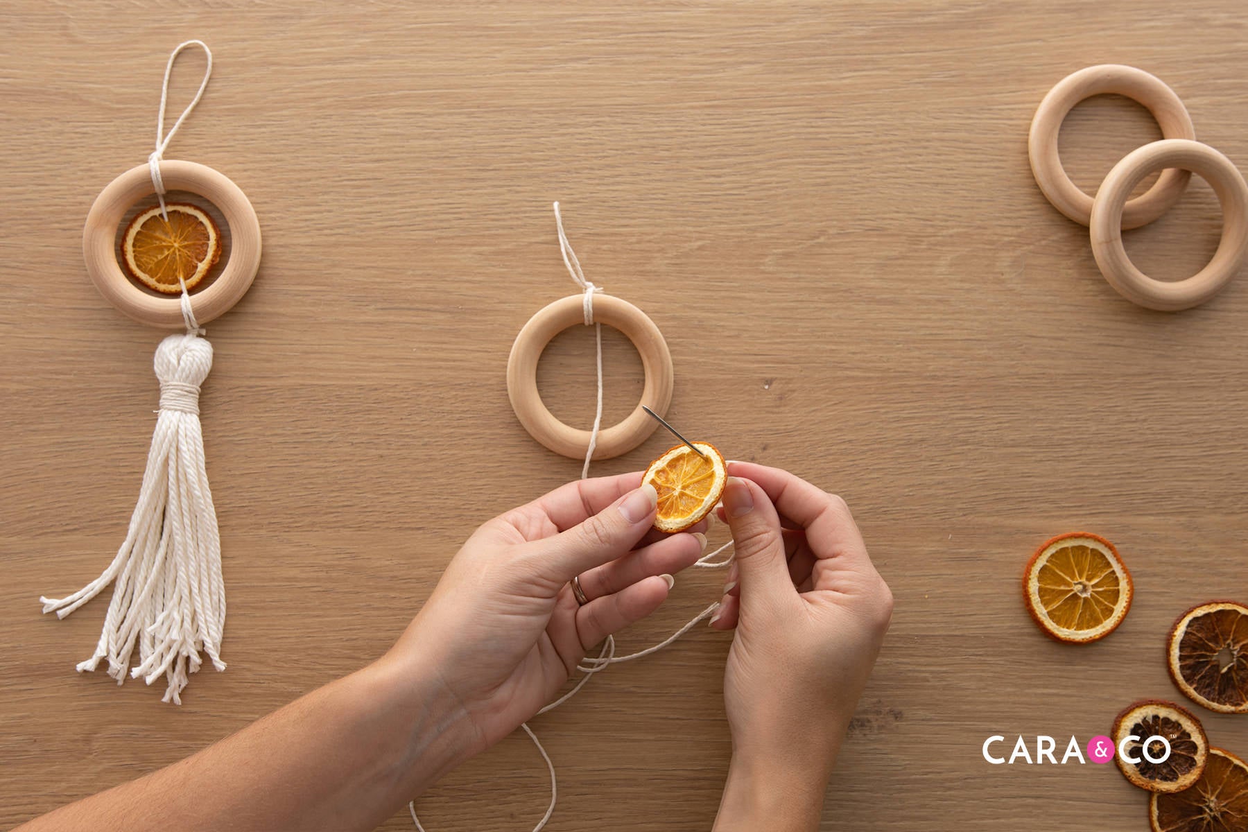 Dried Orange Fall Crafts - Cara & Co DIY Tutorials