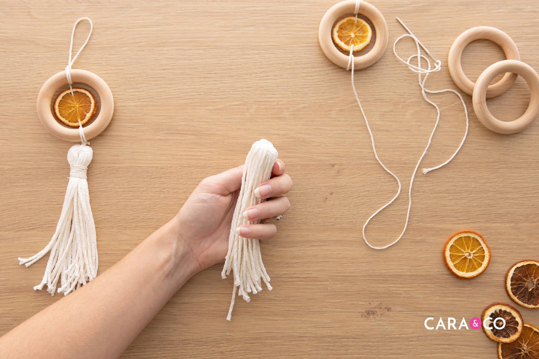 Dried Orange Fall Crafts - Cara & Co DIY Tutorials