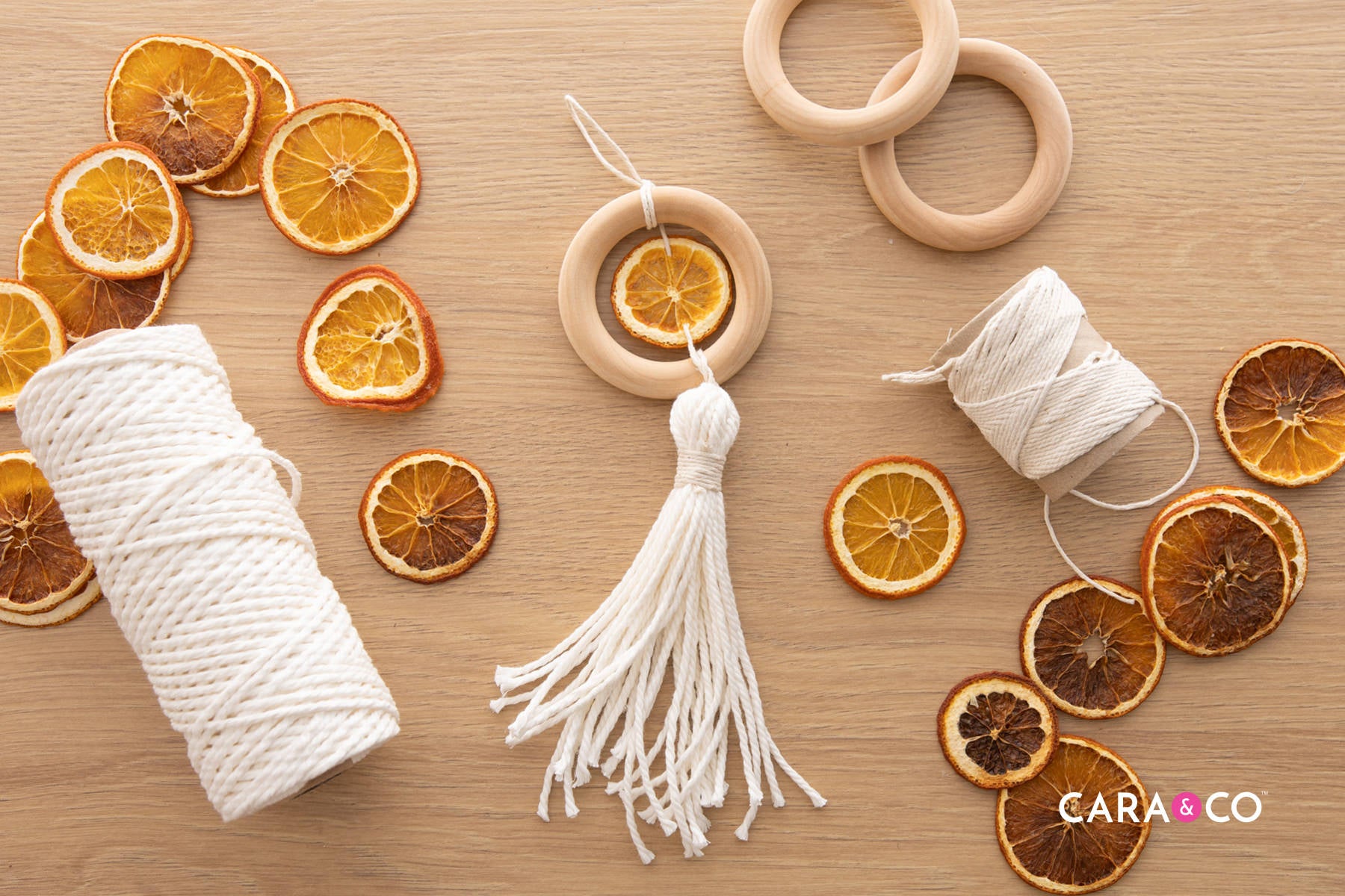 Dried Orange Fall Crafts - Cara & Co DIY Tutorials