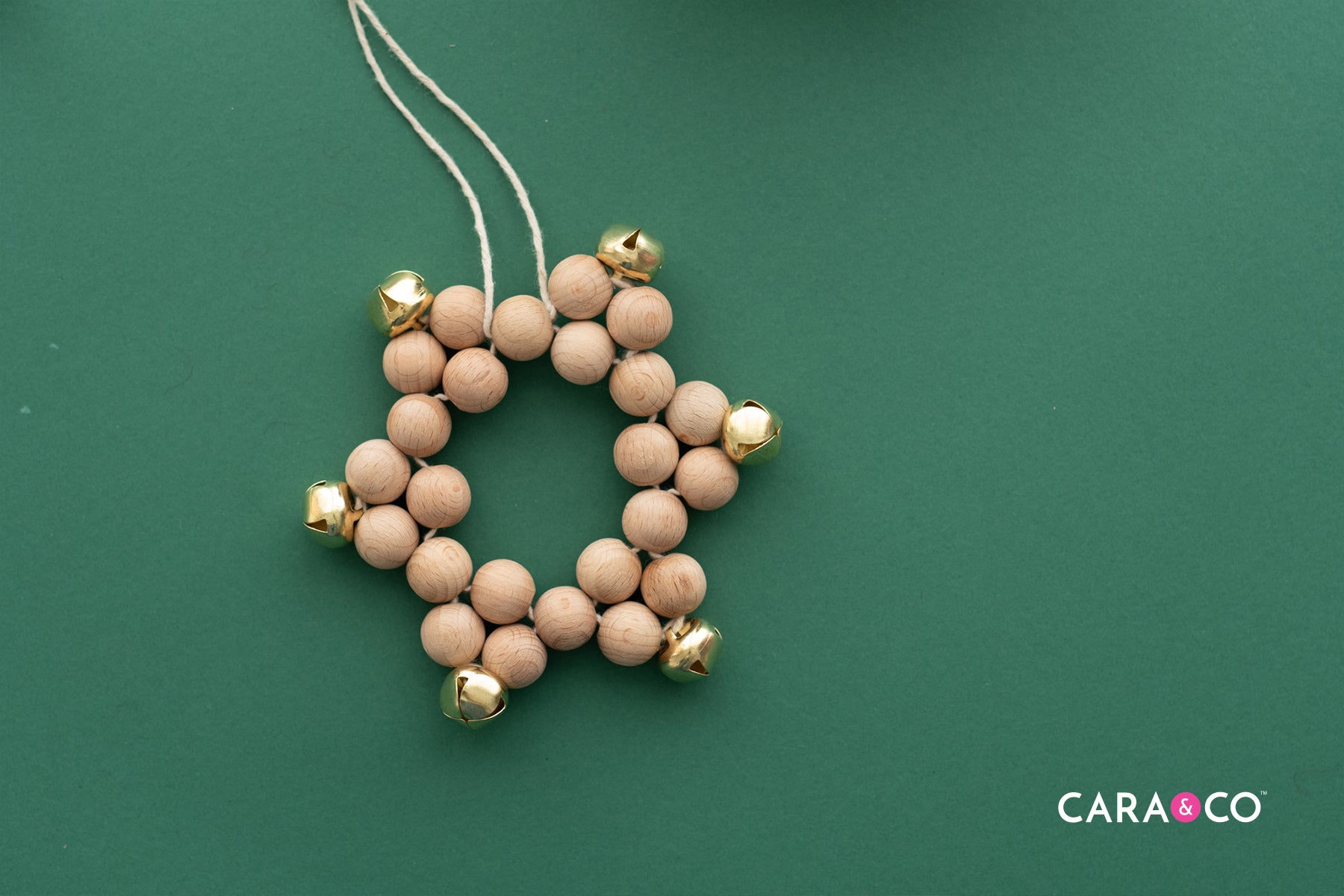 Wooden Star Christmas Ornament - Cara & Co Tutorials
