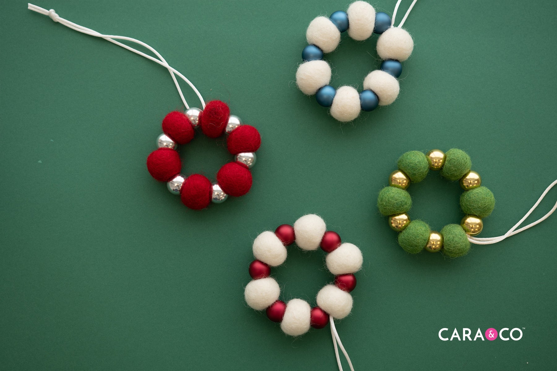 DIY Felt Christmas Ornaments - Cara & Co