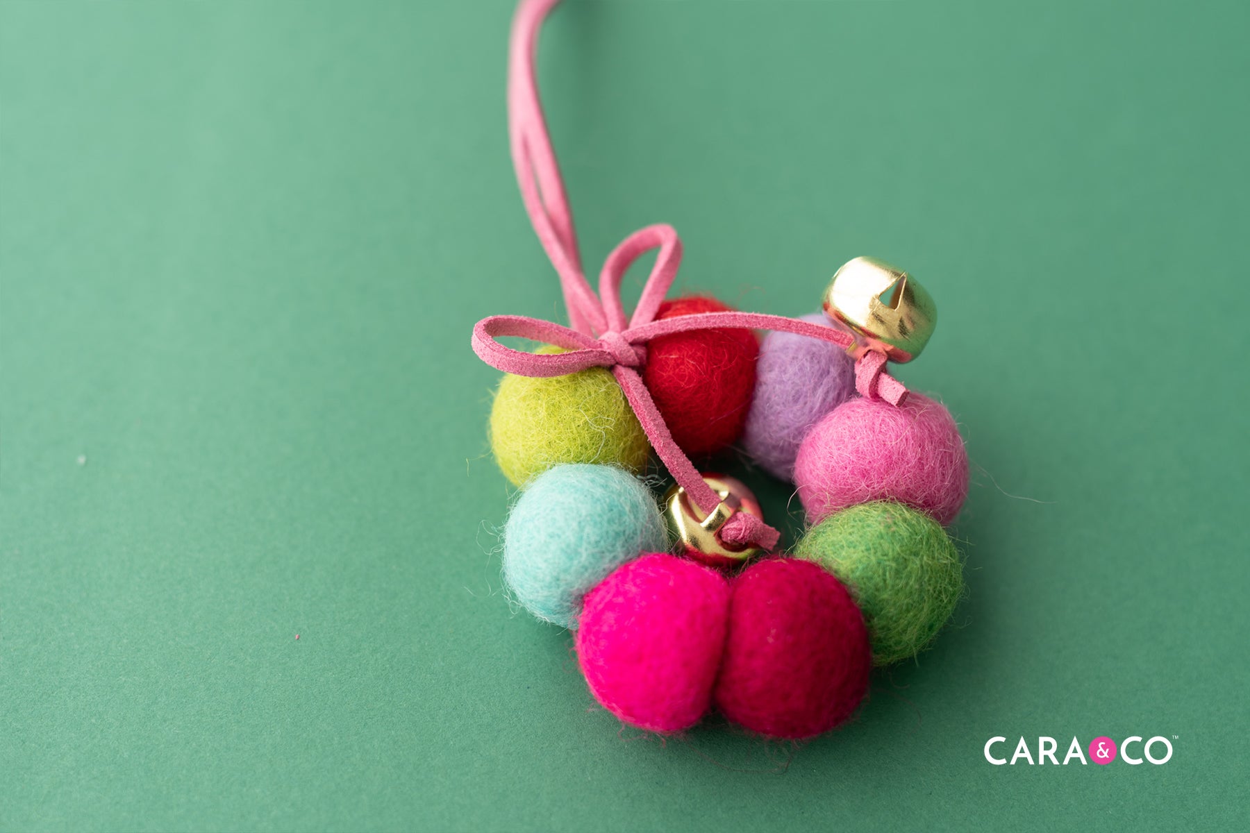 DIY Felt Ball Christmas Ornament - Cara & Co