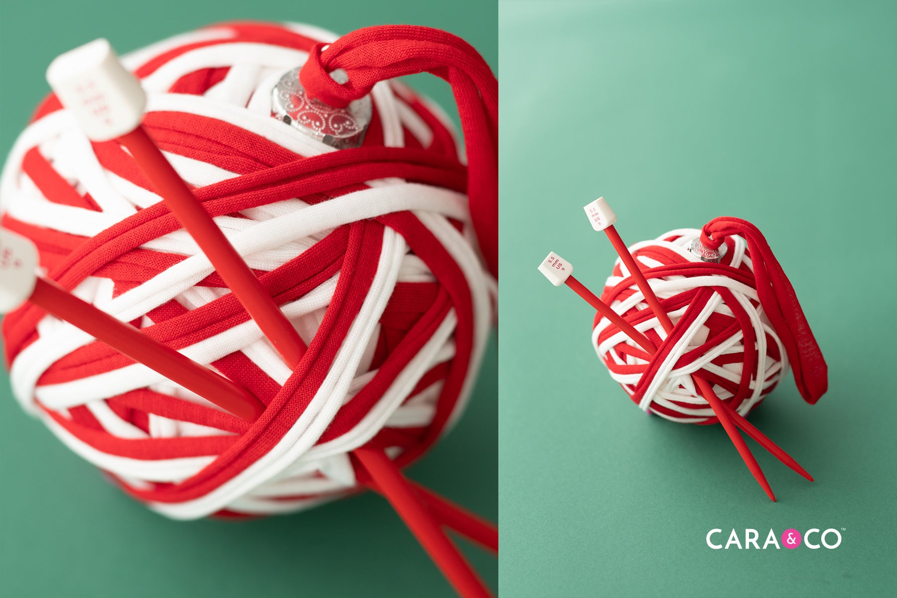 DIY Christmas Ornaments - Ball of Yarn ornament