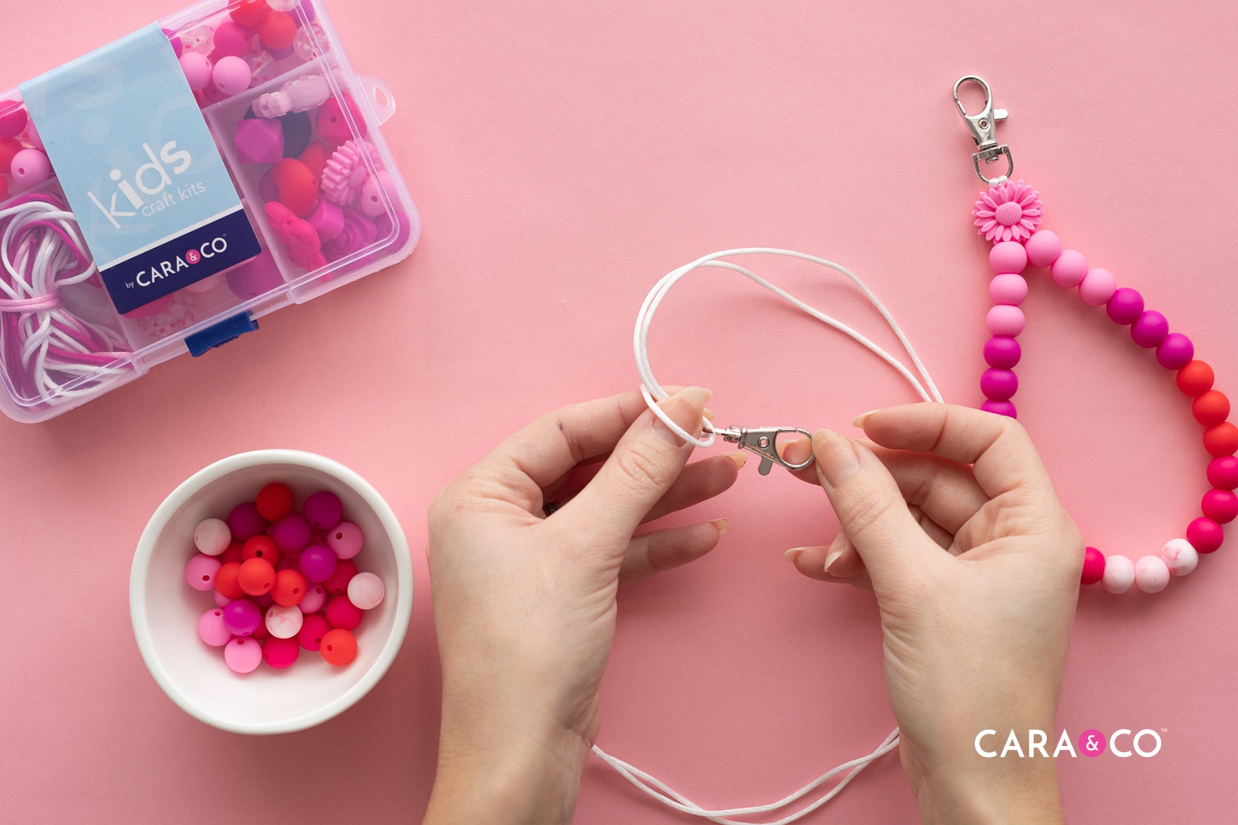 Silicone bead valentine's wristlet tutorial - Cara & Co Blog