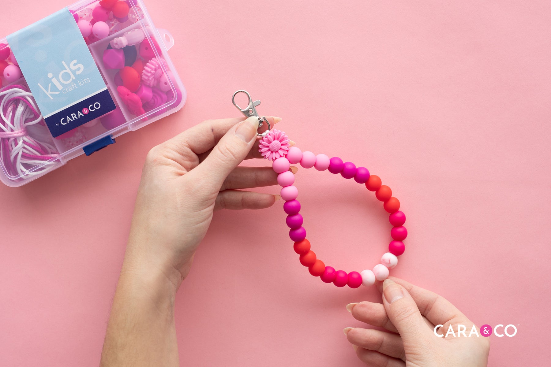 Valentine's Craft Ideas - Silicone Bead wristlet - Cara & Co