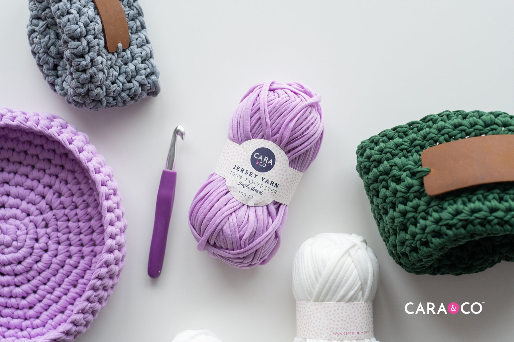 Crochet Craft - Simple DIY - Jersey Yarn - Cara & Co Blog