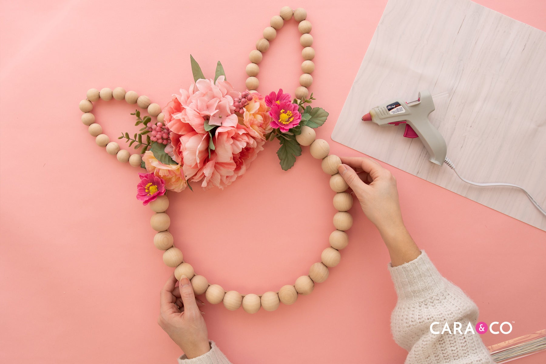 Easter Wreath Step-By-Step - CaraBLOG