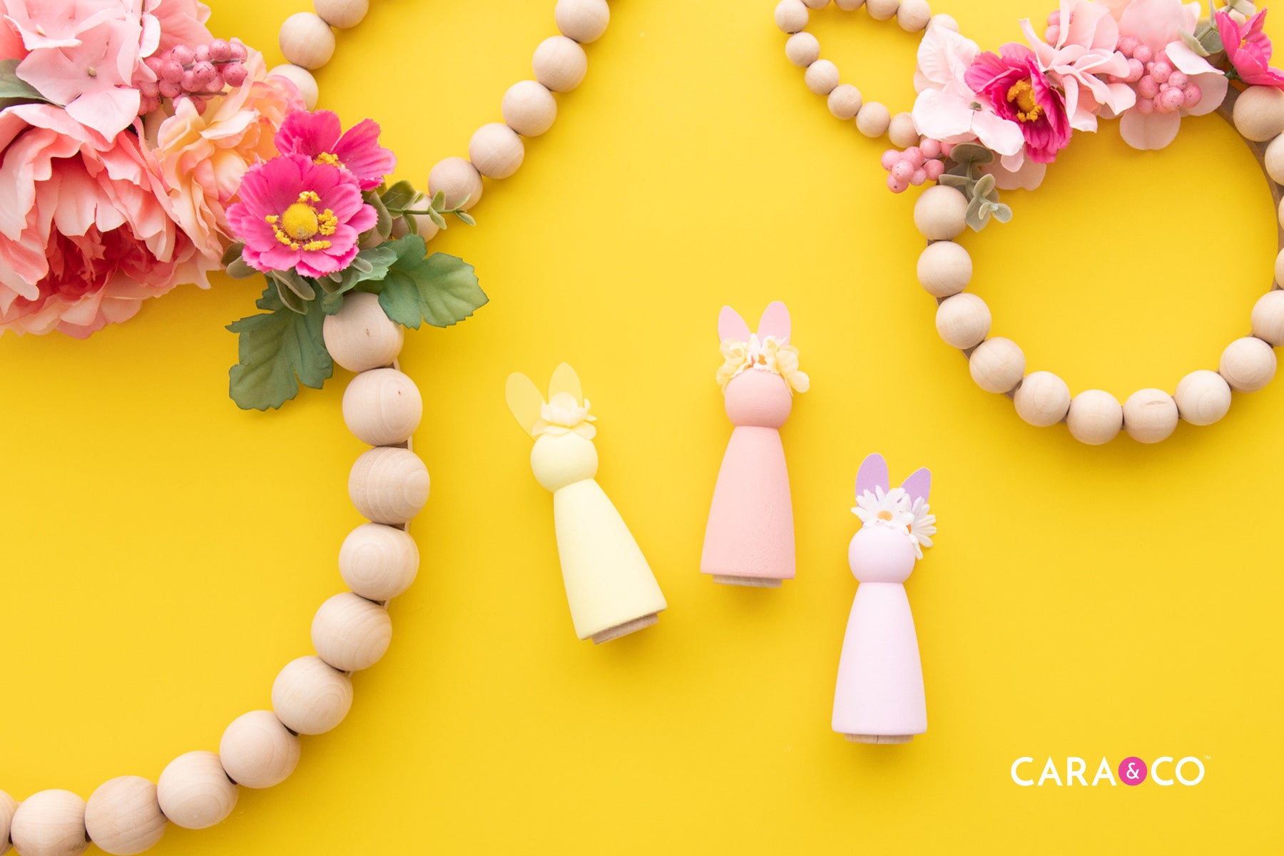 Peg Bunnies - Easter Craft - CaraBLOG