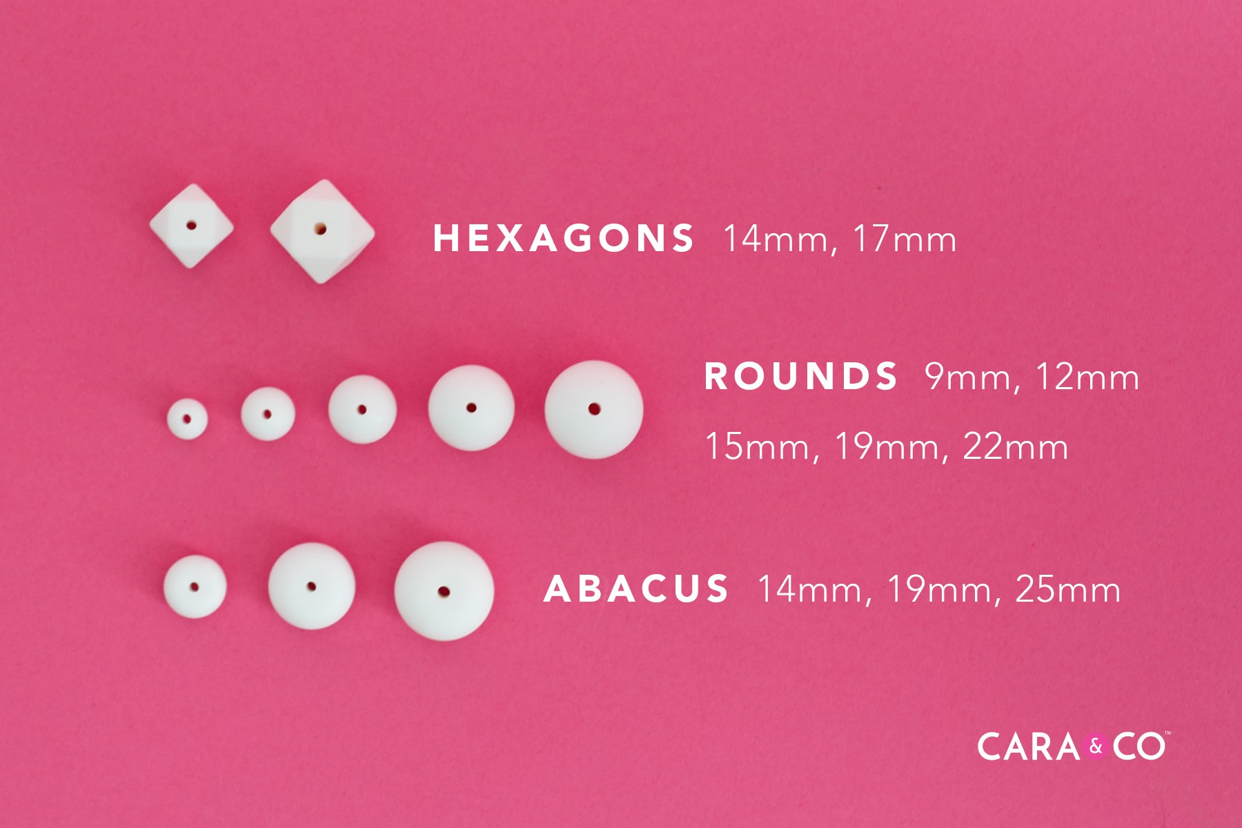 Bead Sizing Guide - Cara & Co