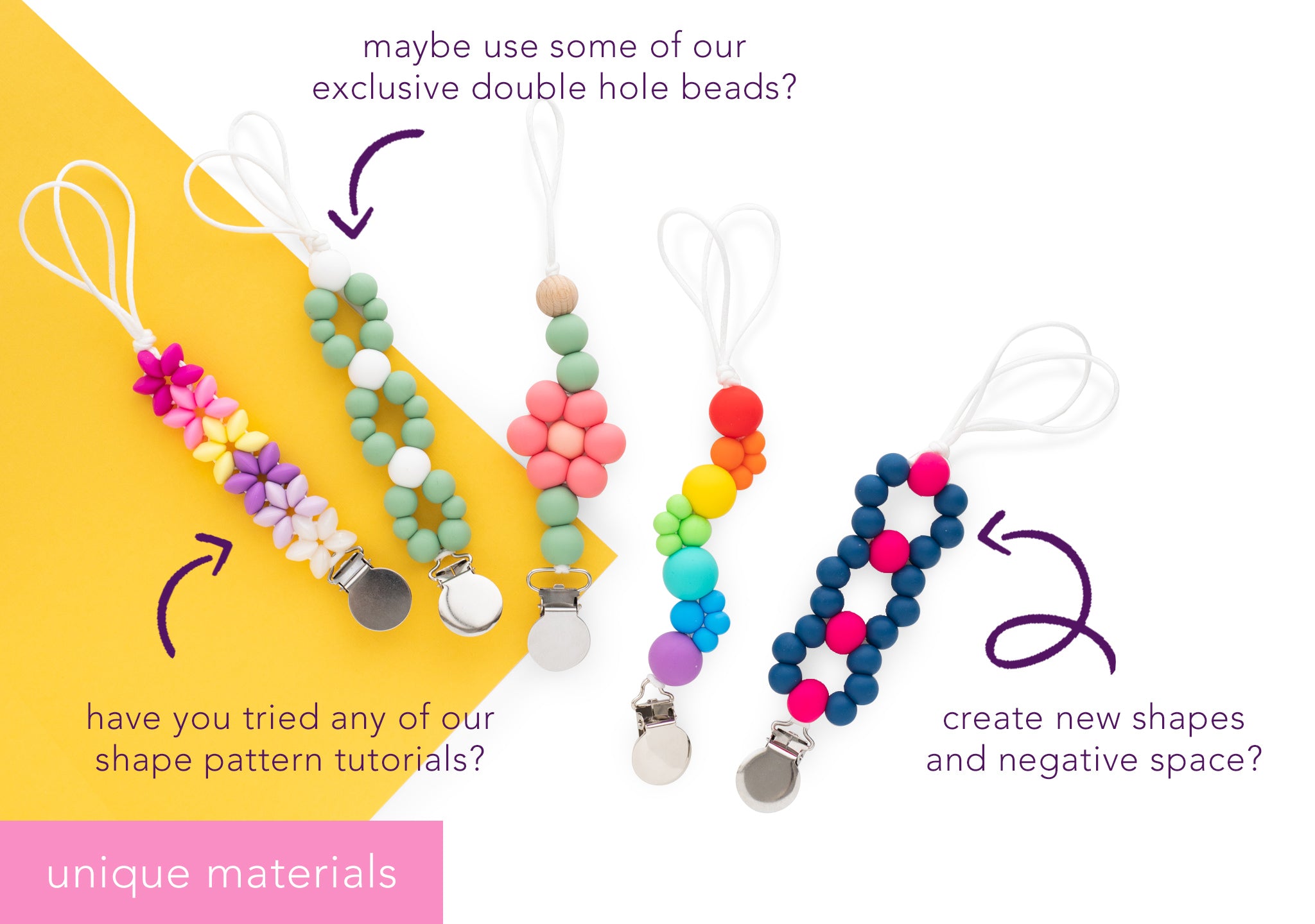 Creative Soother Clip Designs - Cara & Co