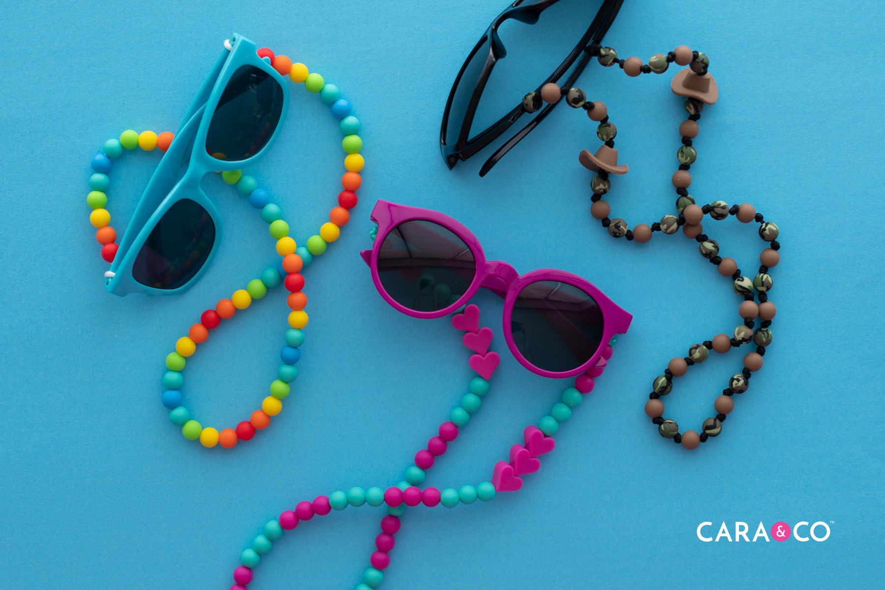 Colorful Silicone Sunglasses Strand - Cara & Co