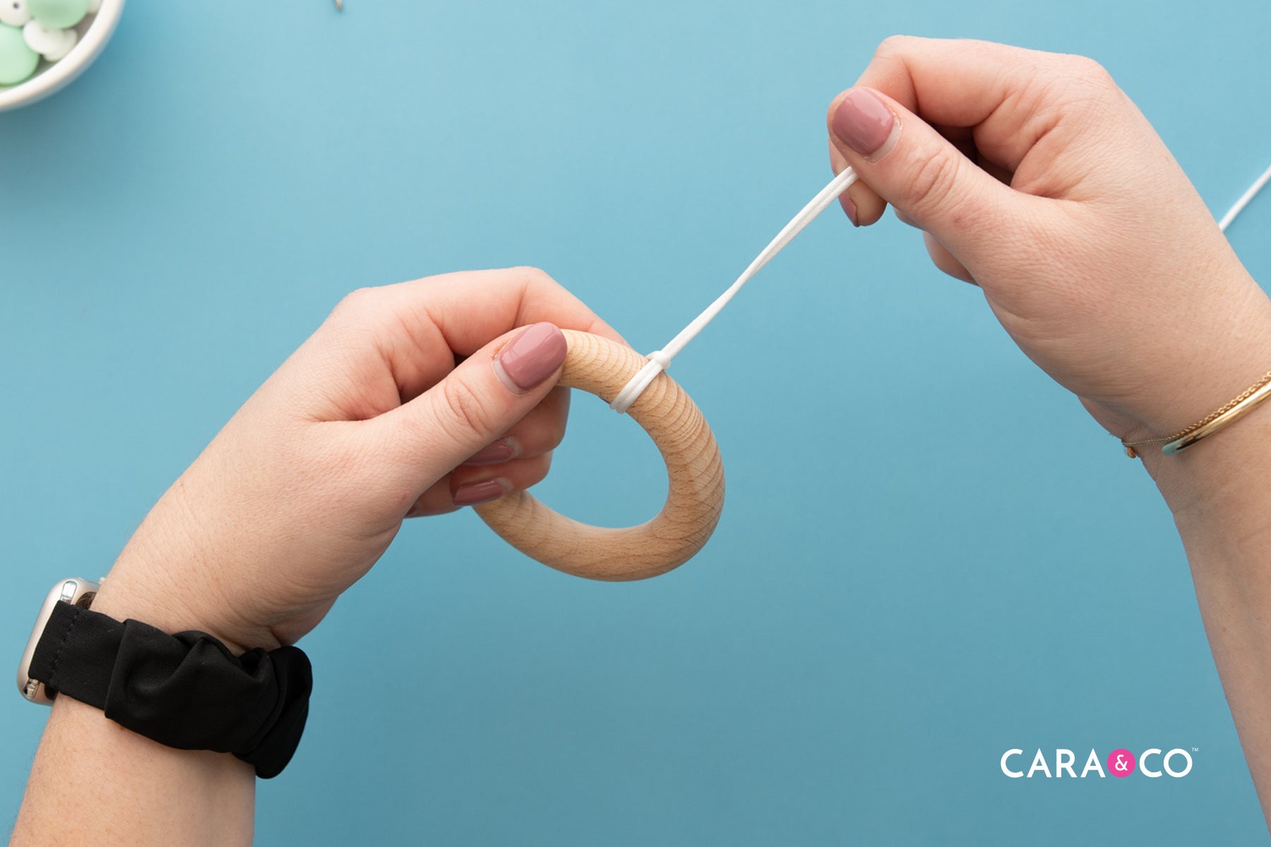 Wood Ring Teething Toy Tutorial - Cara & Co