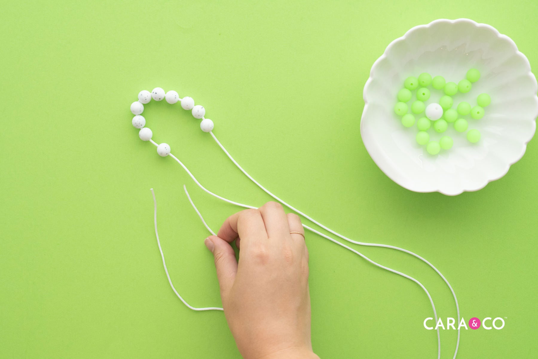 Thread your Beads - Silicone Bead Tutorial - DIY - Cara & Co