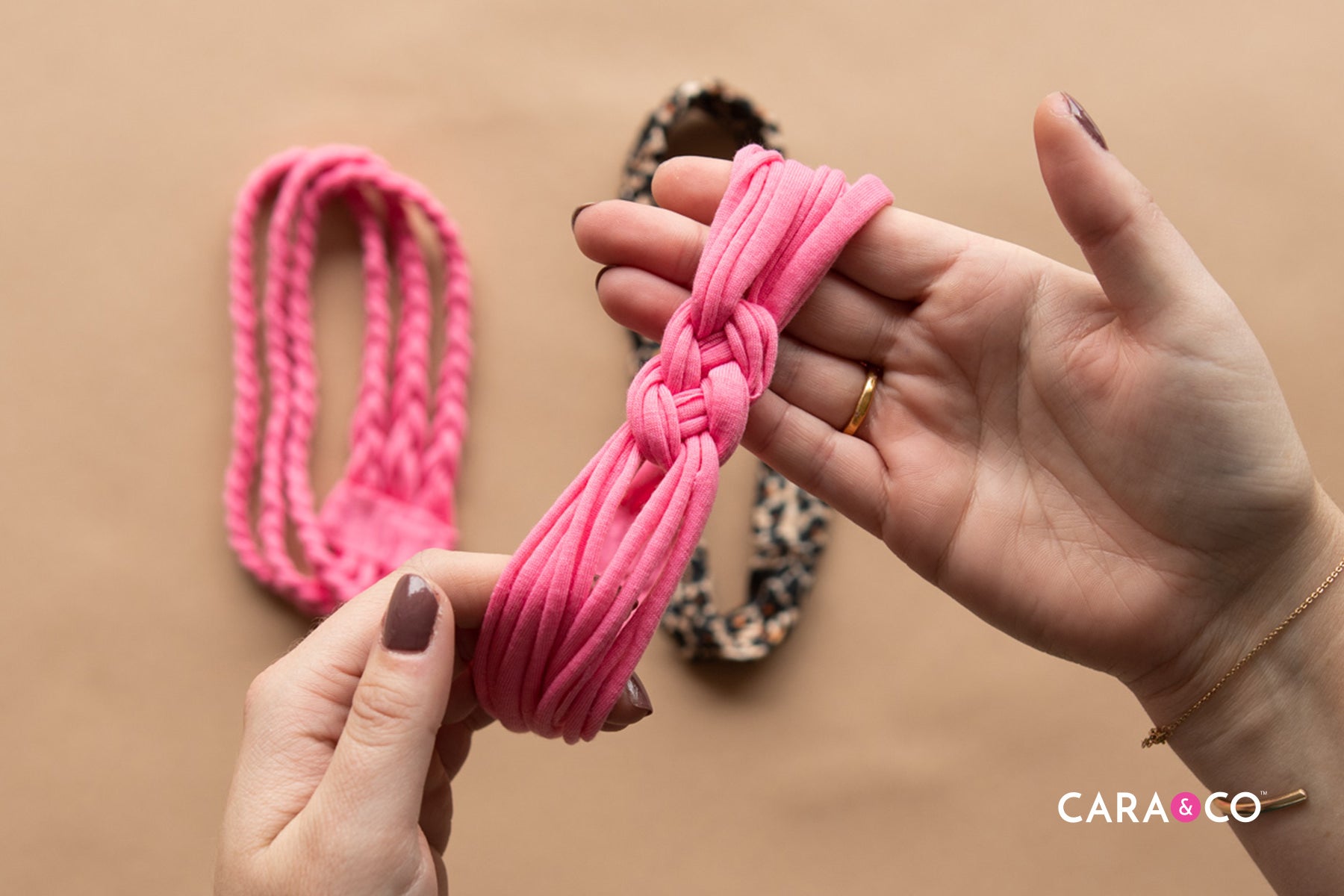 DIY Jersey Knotted Headband Tutorial - Cara & Co