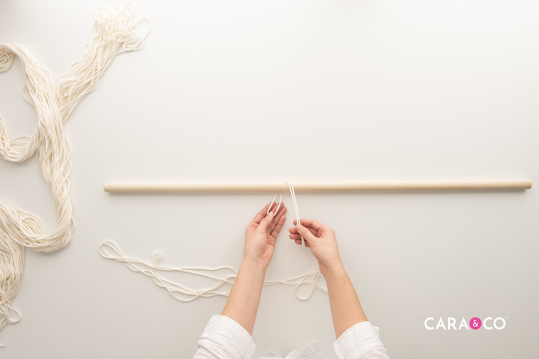 Dowel and Macrame Craft - Cara & Co