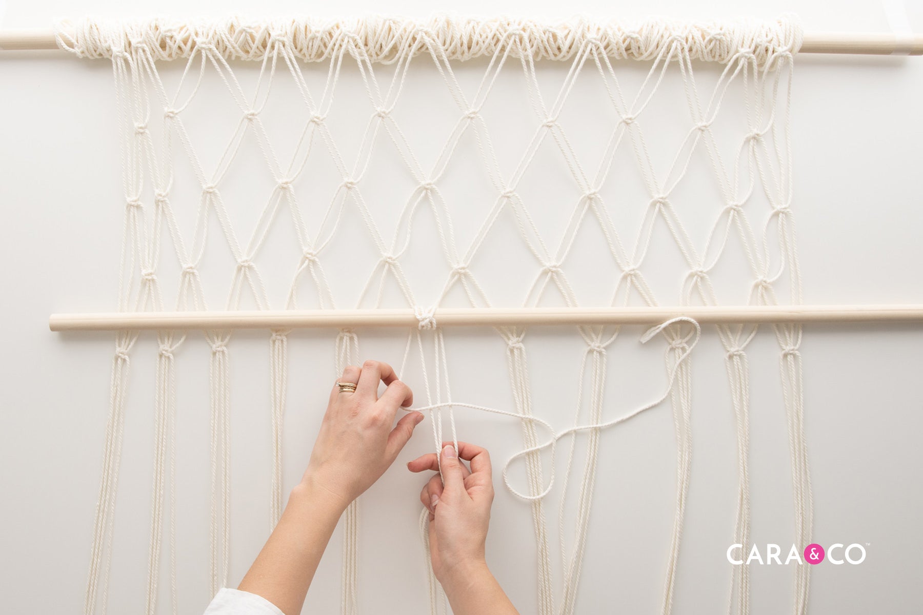 Square Knots - Macrame - Cara & Co