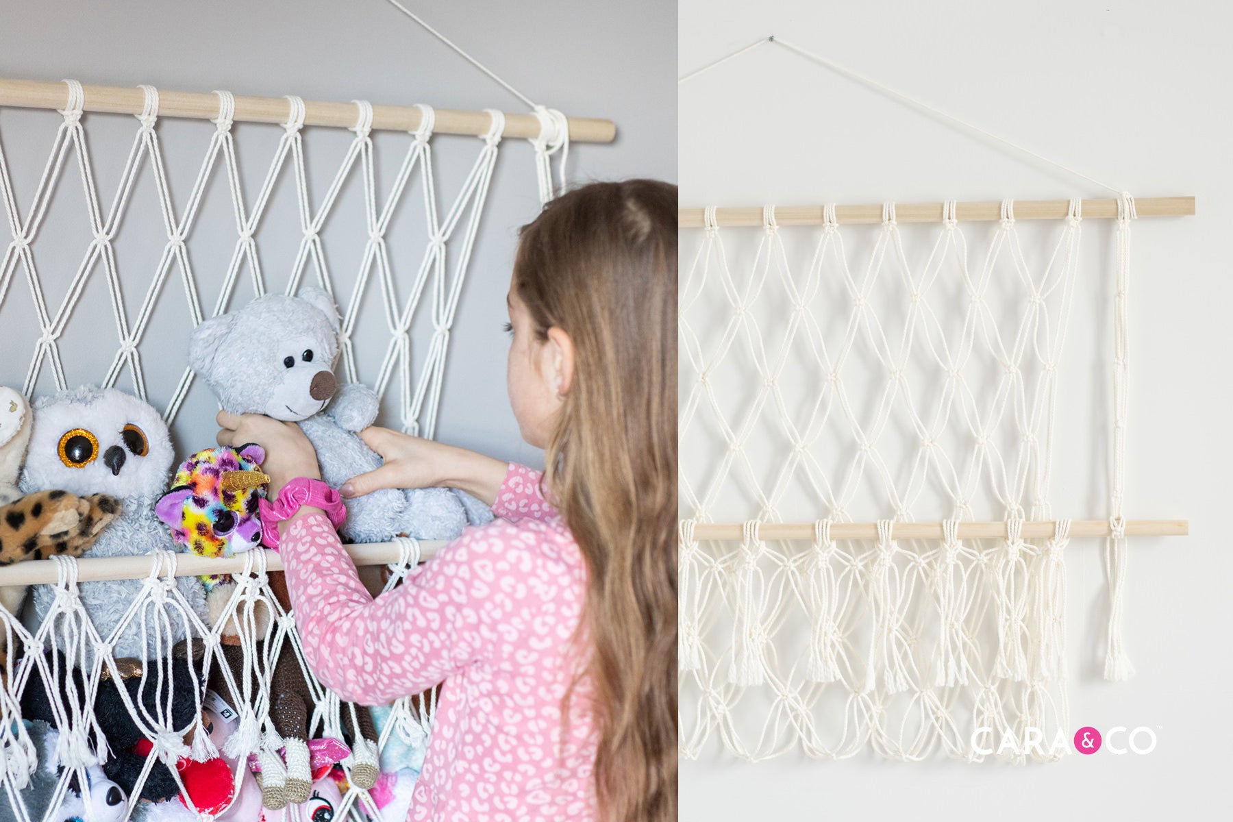 Kids Macrame Stuff Hammock Tutorial - Cara & Co