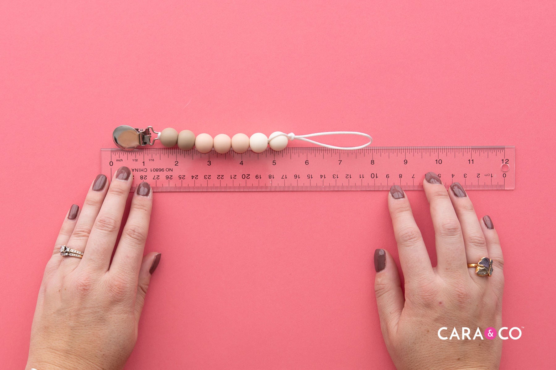 Safe Size Measurement for Pacifier Clip - Cara & Co