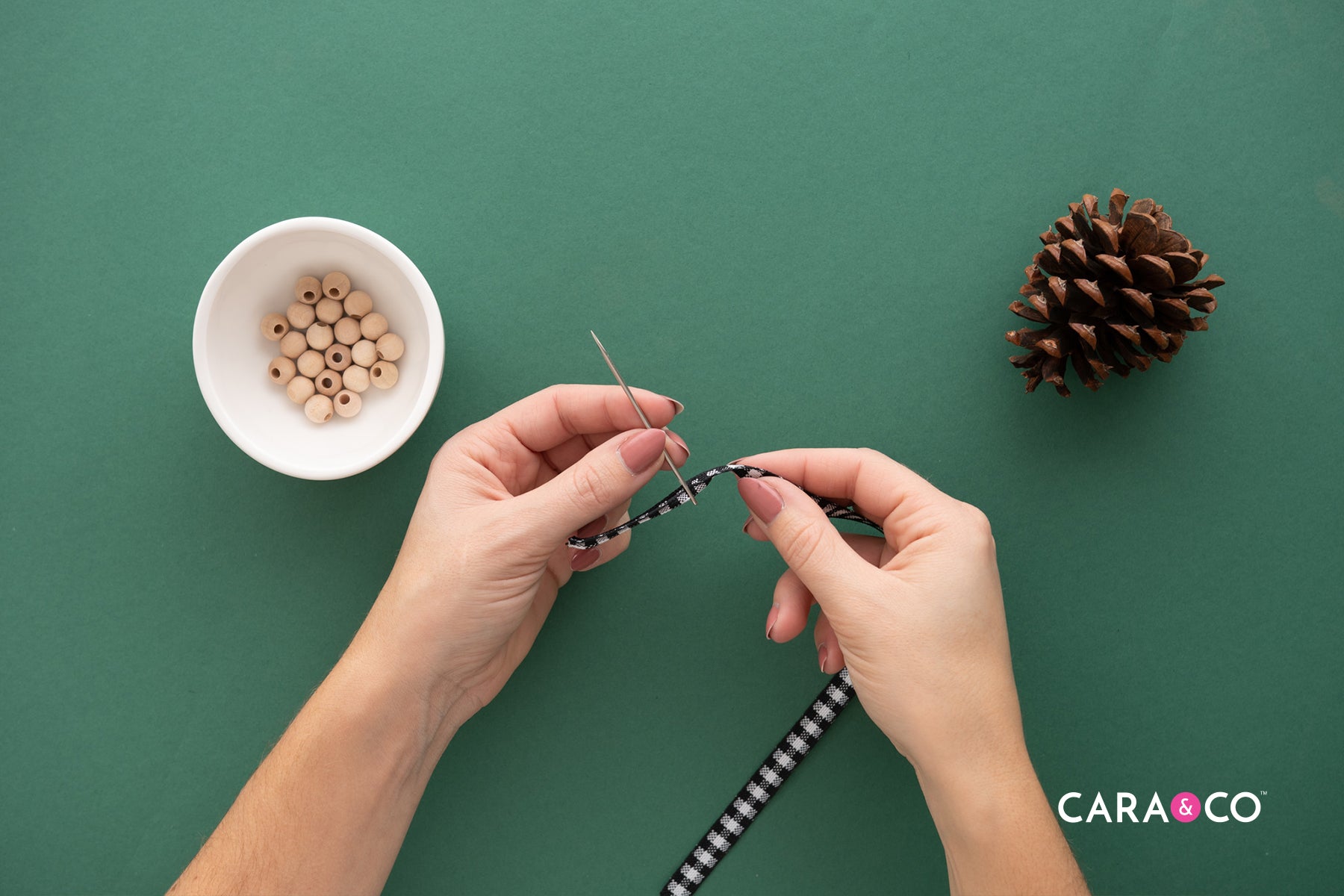 Thread your Needle - Christmas Ornament Tutorial - Cara & Co