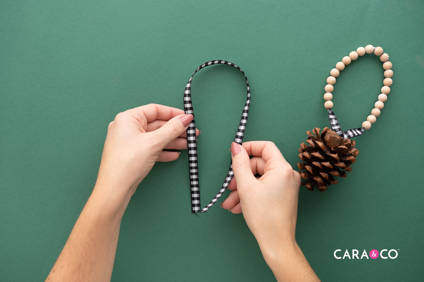 Ribbon Craft - Pinecone Ornament - Cara & Co