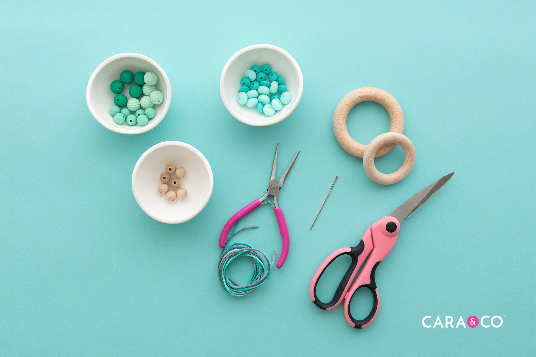 Teething Wheel DIY Supplies - Silicone Craft - Cara & Co
