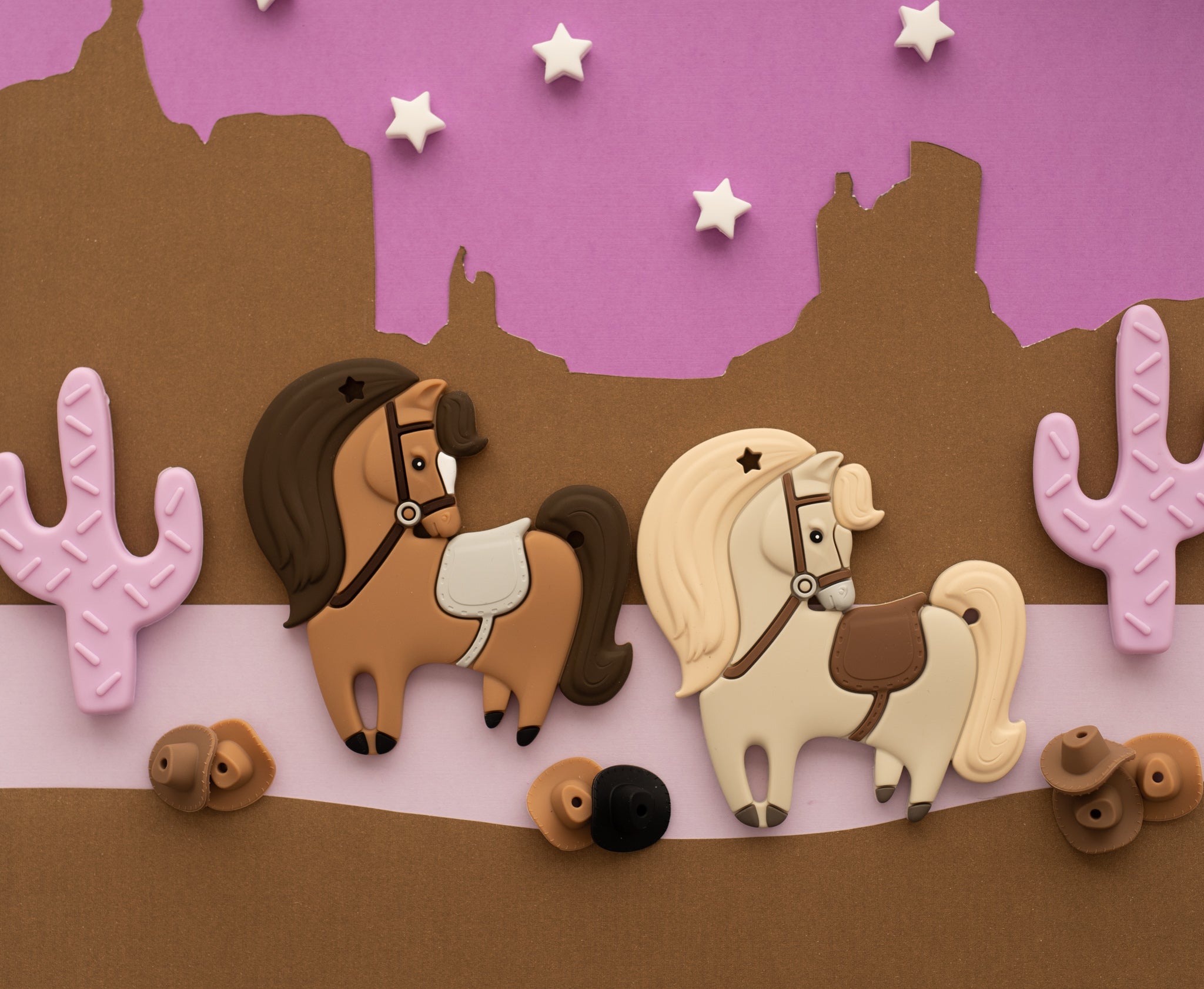 Western Horse Teether Content - Cara & Co