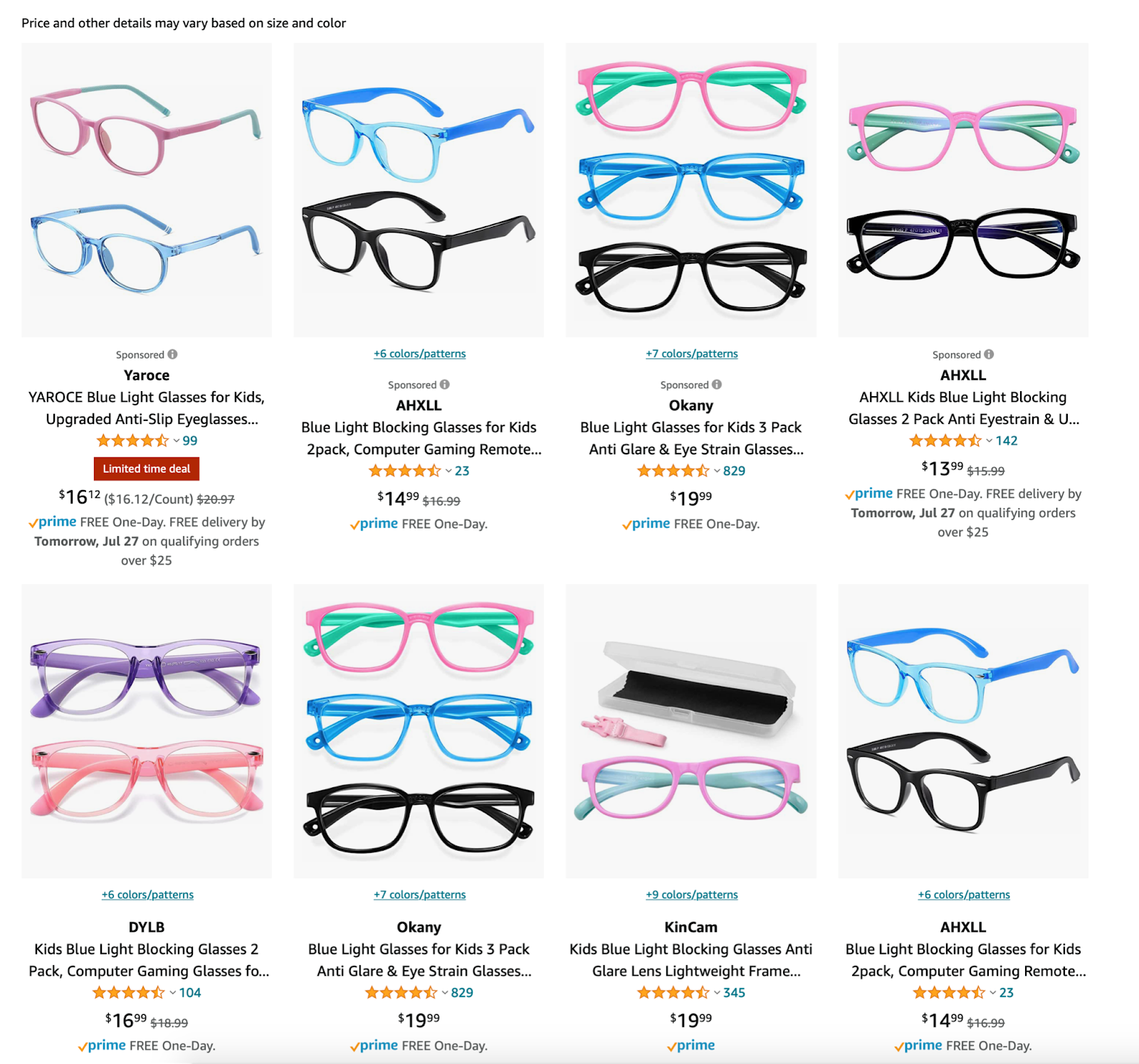 Back to school in style - Blue light glasses for kids