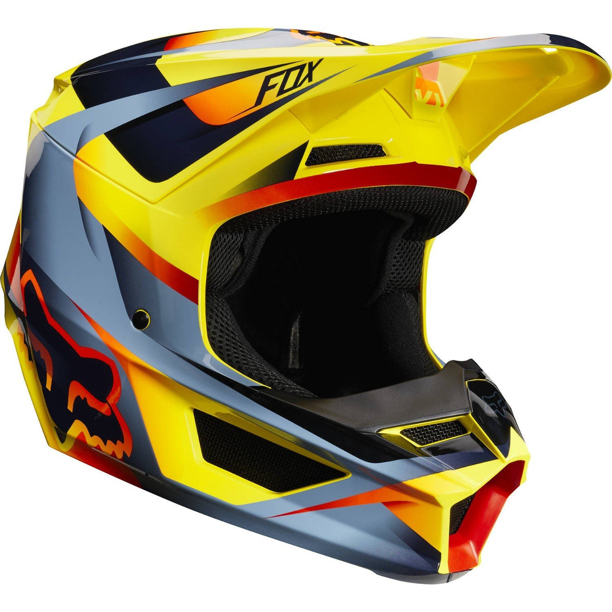 fox helmets yellow