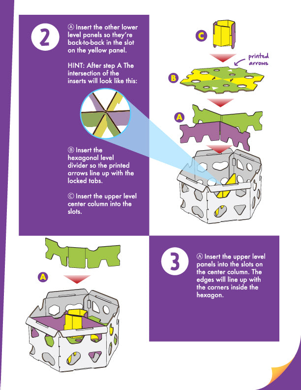 Cat Amazing HEX Interactive Cat Treat Puzzle Assembly instructions Page 2