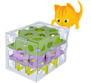 Cat Amazing CAT AMAZING – Best Cat Toy Ever! Interactive Treat Maze & Puzzle  Feeder for Cats