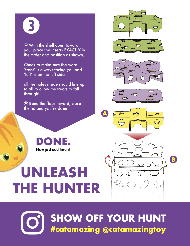 Cat Amazing Mega Interactive Cat Treat Puzzle Assembly instructions Page 3