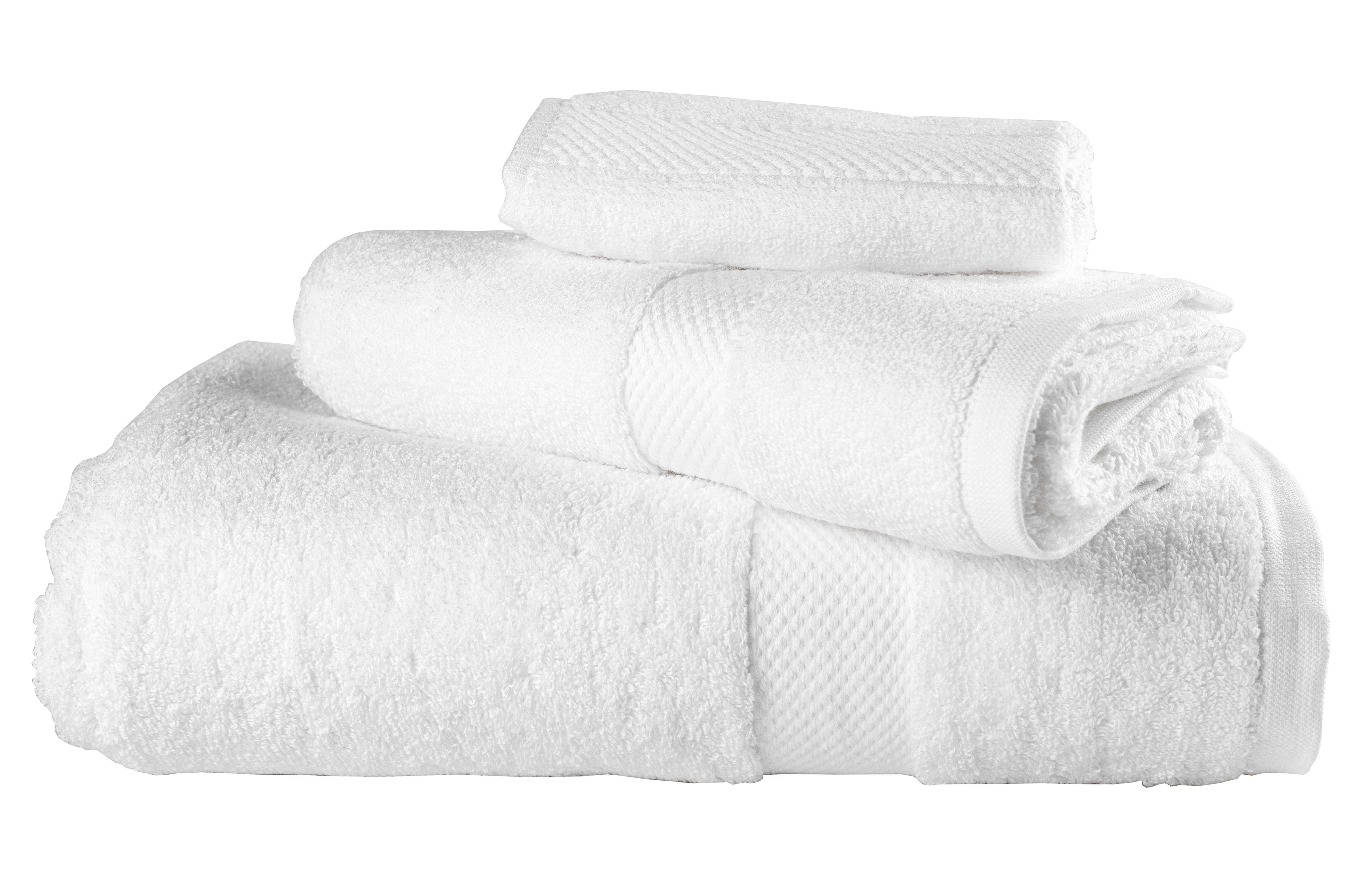 Cotton Terry Towels 16x27 Medium Weight White