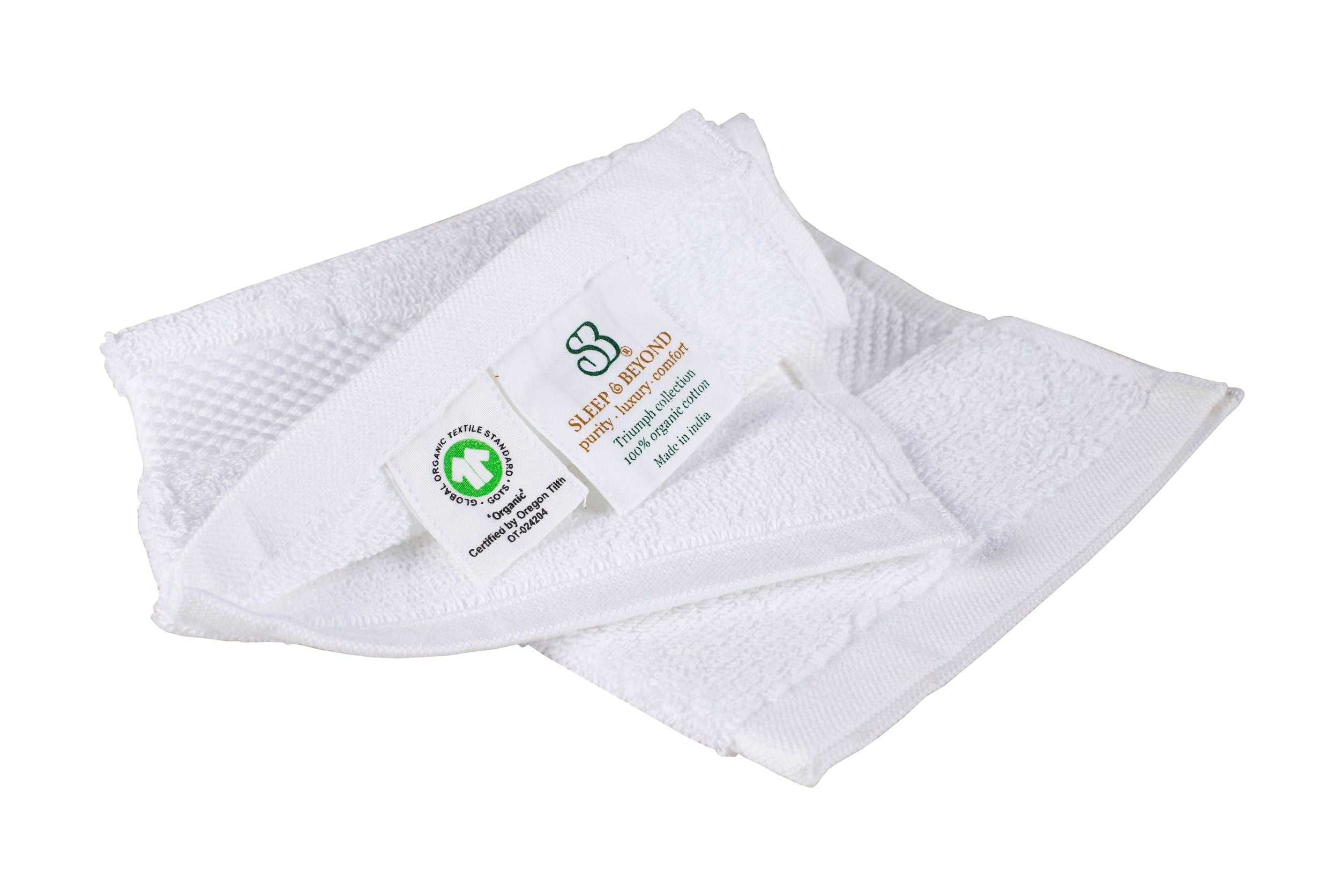 100% Organic Cotton Towel Set  GOTS Certified 3 Piece Towel Set