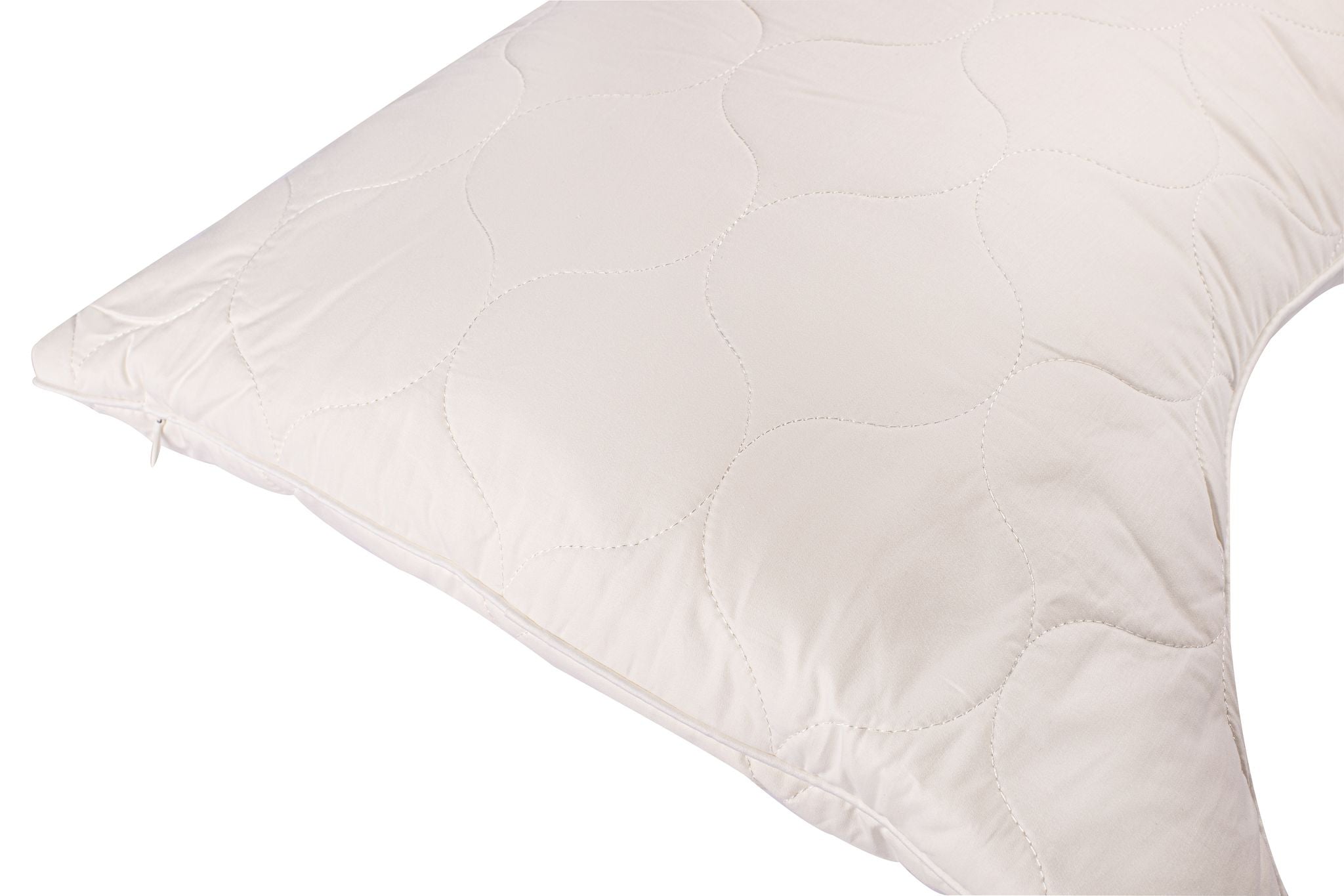 Sleep & Beyond myDual Side Pillow, 100% Natural, Adjustable and Washable Side Wool Pillow, Standard 20x26