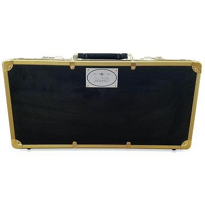 black and gold barber case