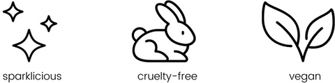 sparklicious, cruelty free, vegan, logos