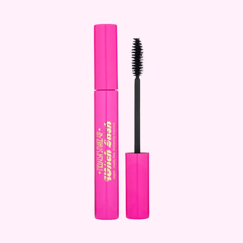 witch lash mascara in a pink tube with a white background