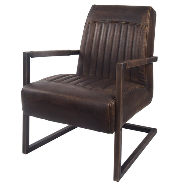 Jonah Arm Chair Leather Masculine Seating City Home Portland Oregon