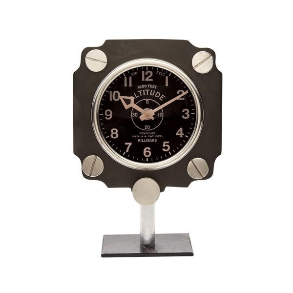 METAL ALTIMETER DESK CLOCK