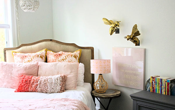 Bee themed girls room