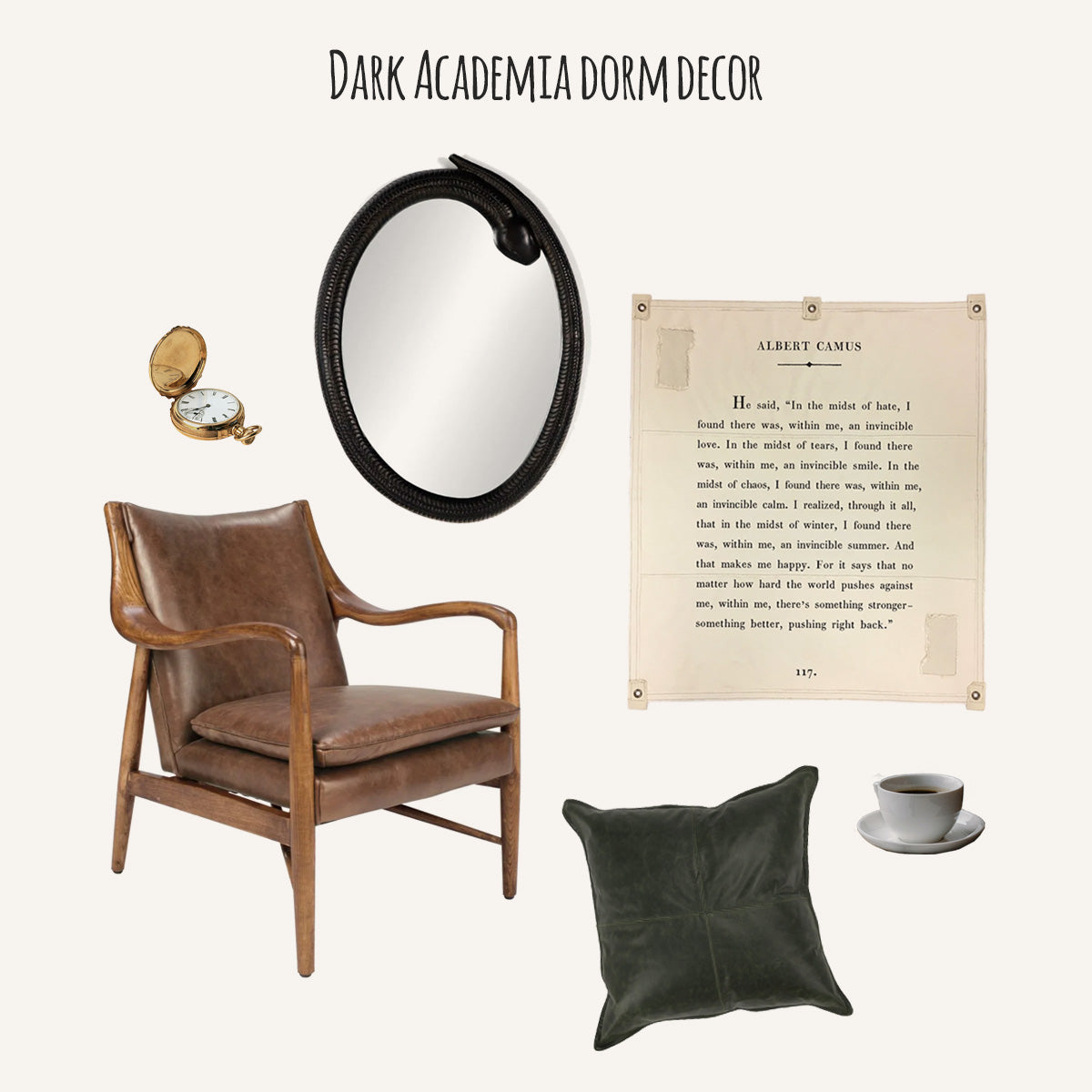 dark academia dorm decor style guide