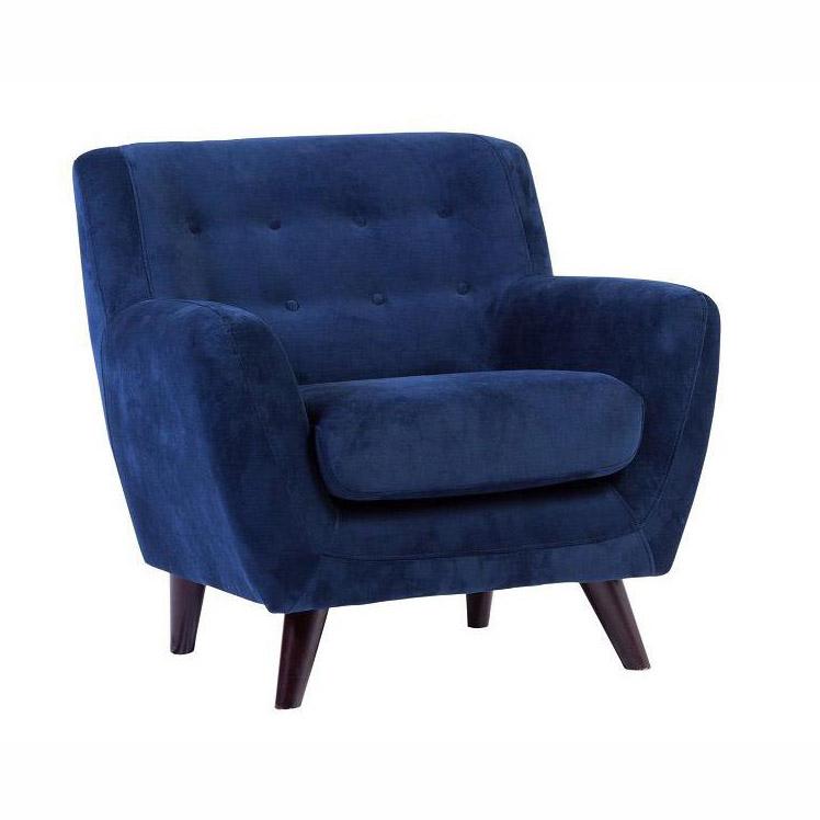 Edie Blue Velvet Chair