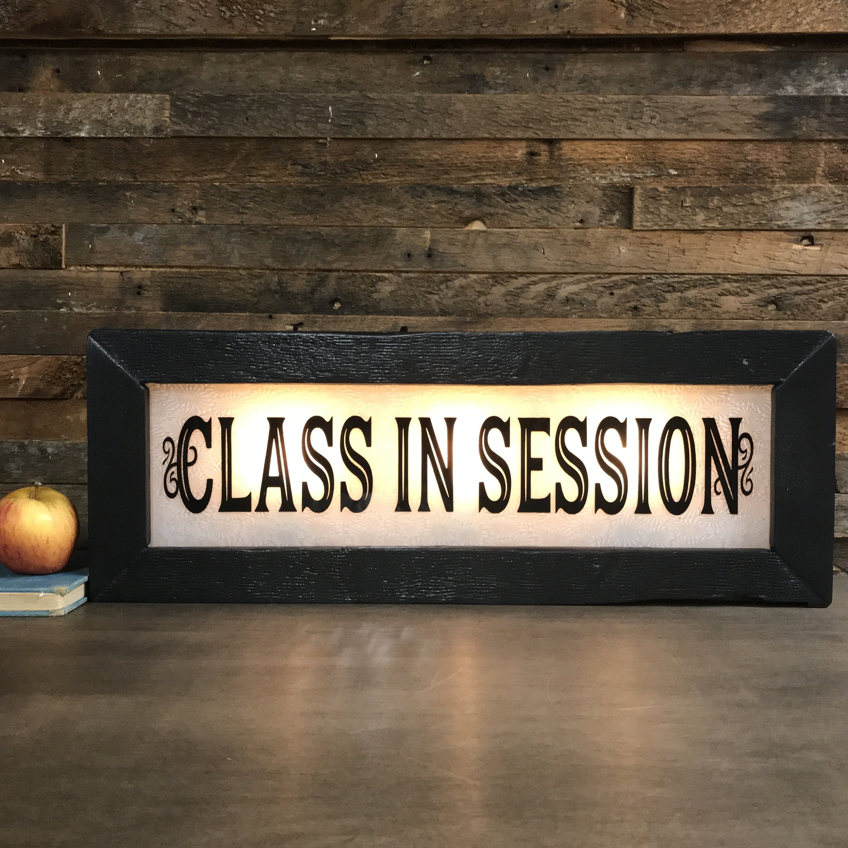 Class Is In Session Vintage Style Light Sign City Home