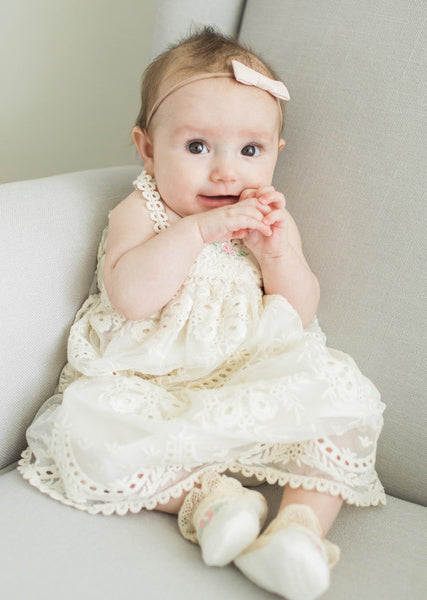 Girls Lace Baptism Dress | Clementine – Christeninggowns.com